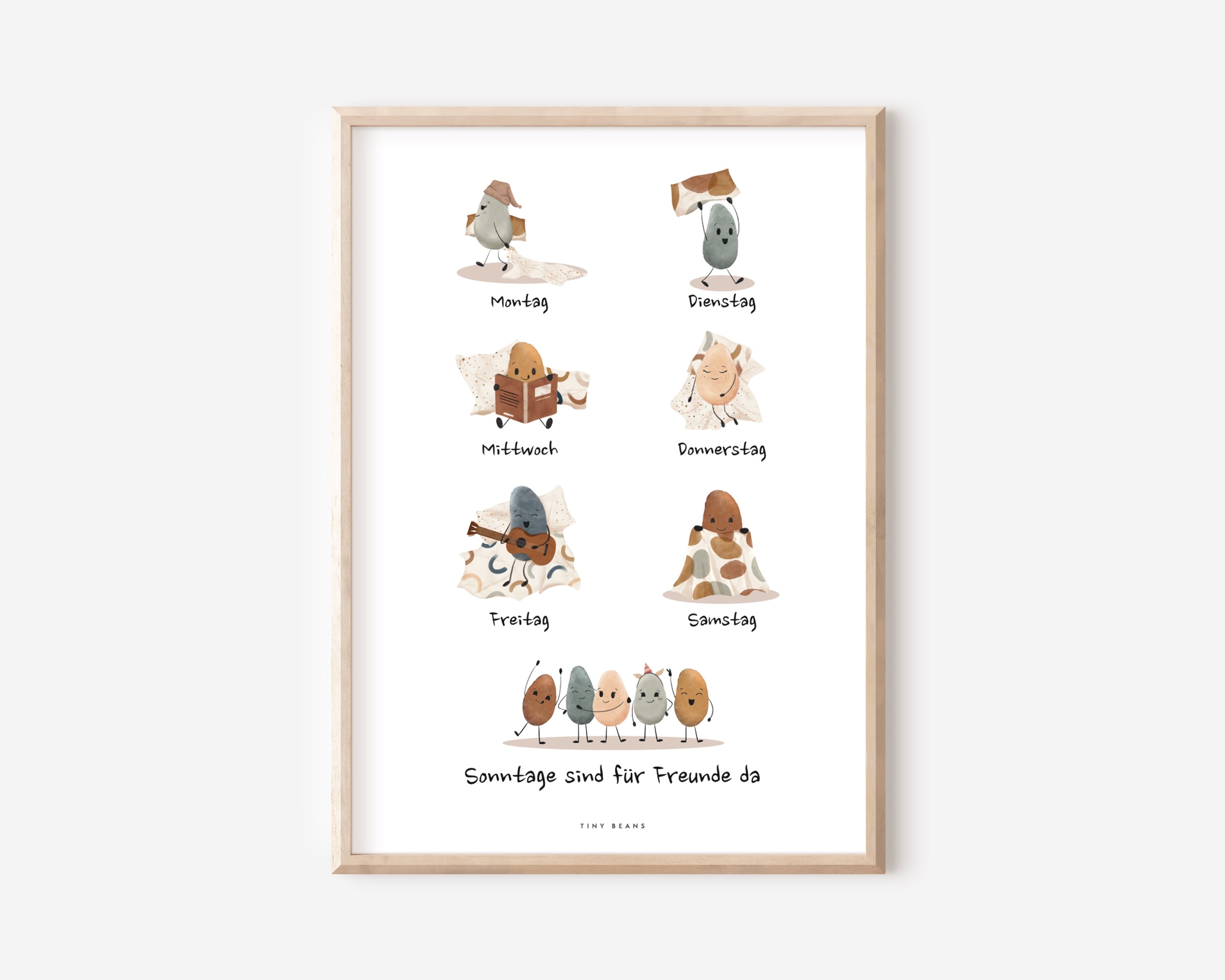 Poster, Wochentage - A3